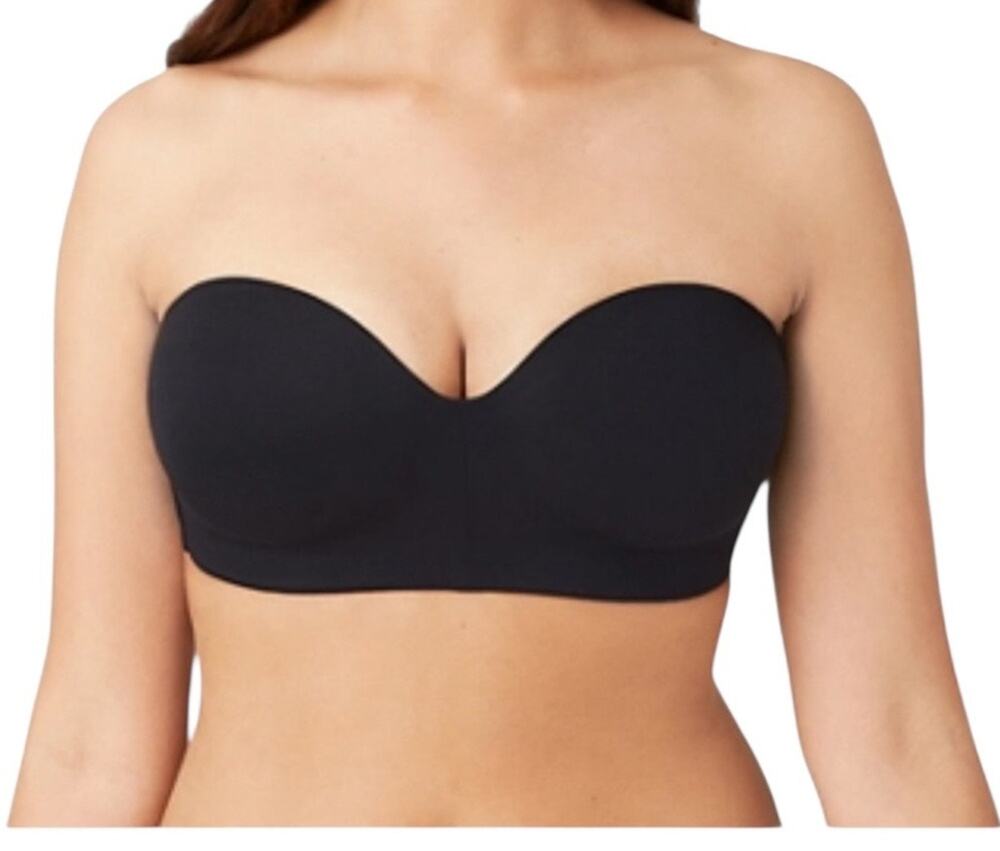Wacoal 854372 Staying Power wire free strapless bra black size 32D
